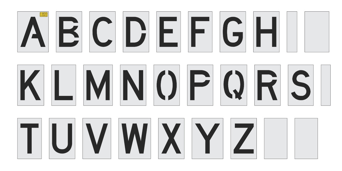 12" Alphabet Kit Stencil