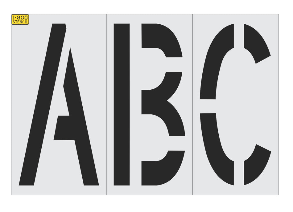 36" x 16" Alphabet Kit Stencil