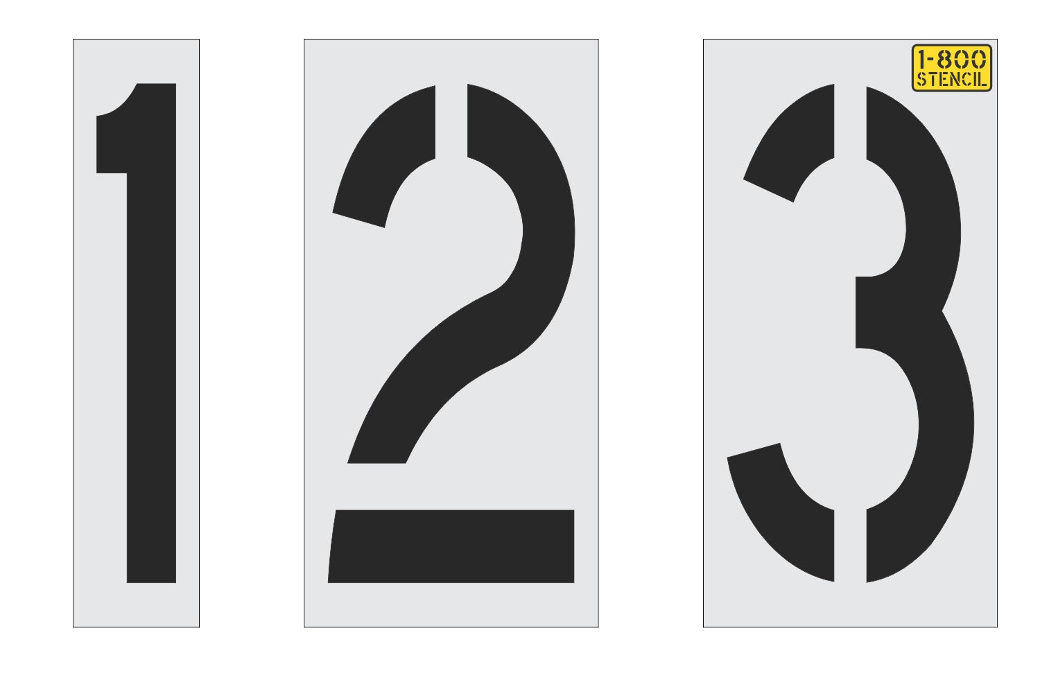 24'' x 12'' Number Kit Stencil | Parking Lot & Drive-Thru Pavement ...