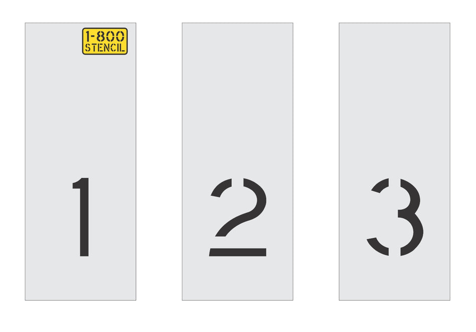 3" Number Kit for Curbs Stencil