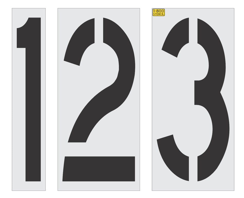 36" x 16" Number Kit Stencil