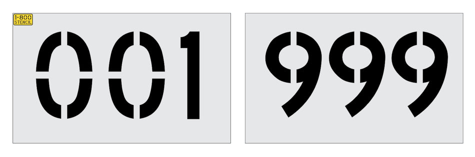 8" 3-Digit Number Kit (100-pc) 100-199, 200-299, etc.