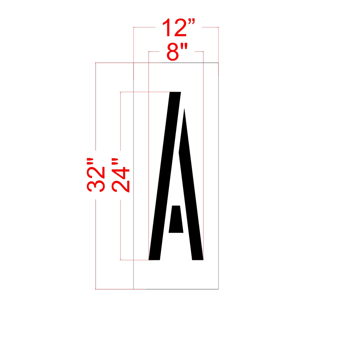 24" FAA Airport Stencil Kit