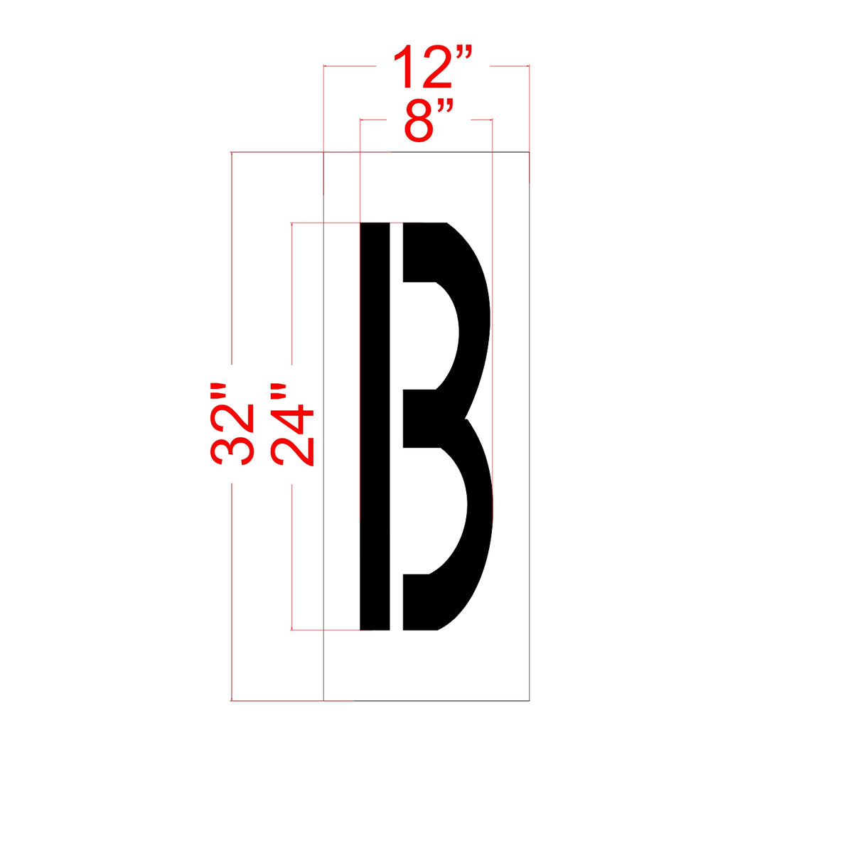 24" FAA Airport Stencil Kit