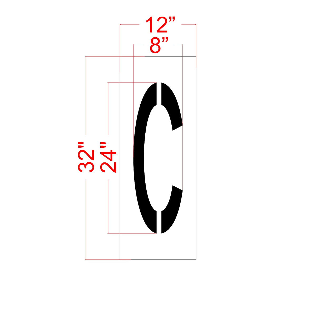 24" FAA Airport Stencil Kit