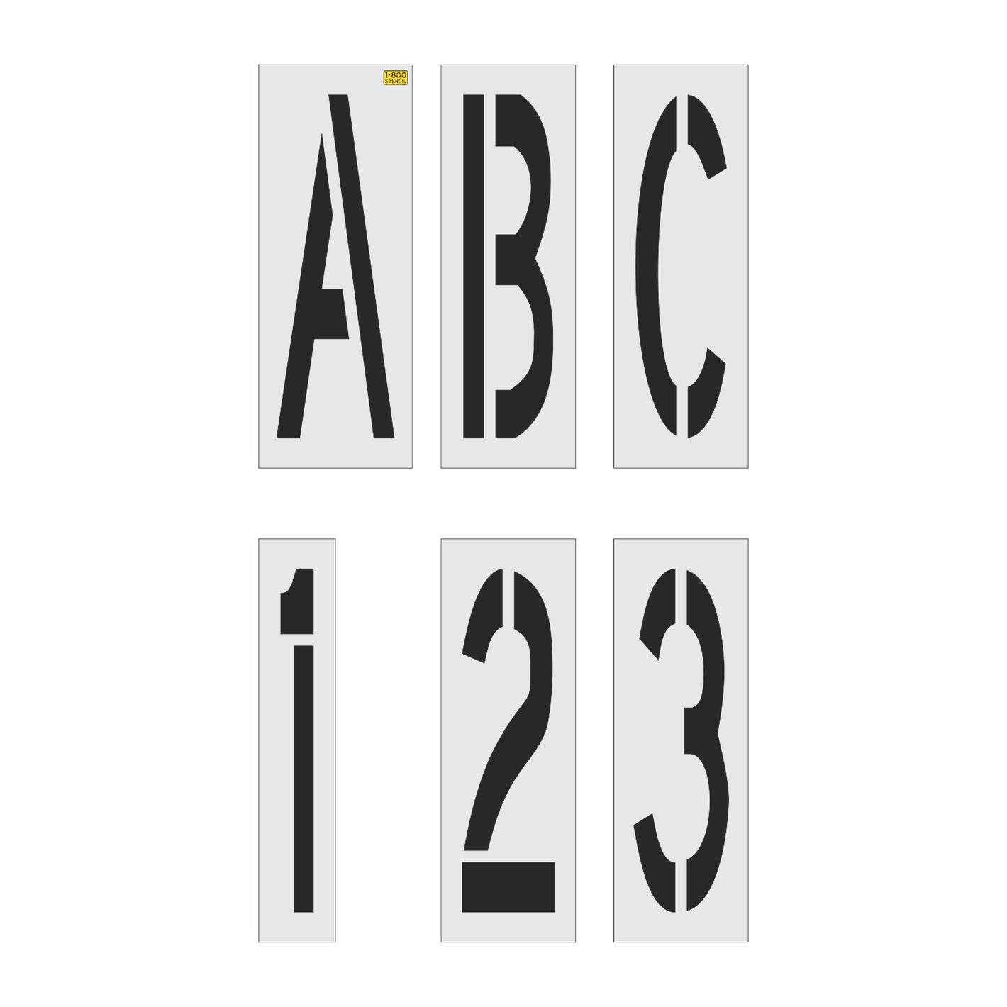 36" FAA Airport Stencil Kit - High-quality stencil for pavement marking, durable and reusable