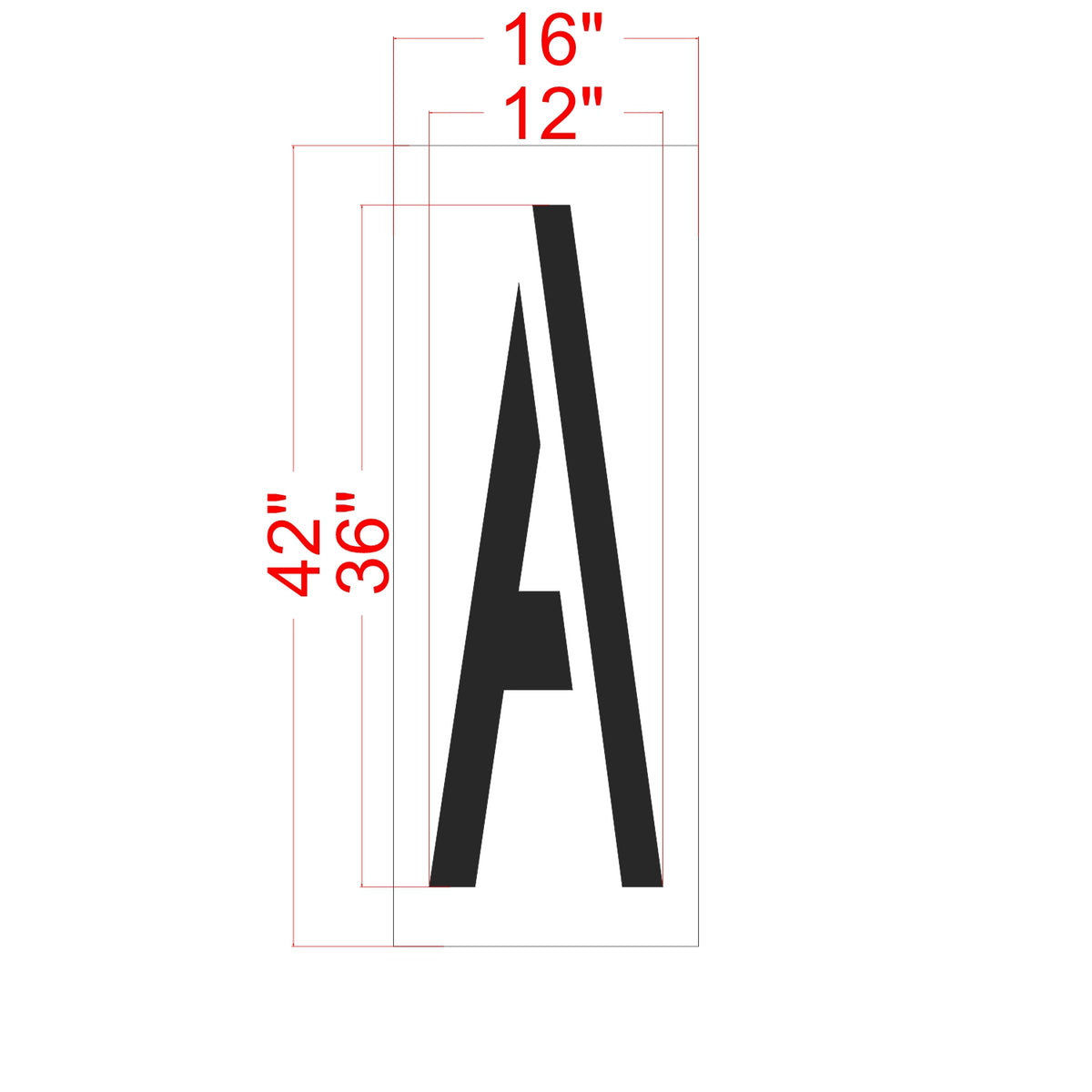 36" FAA Airport Stencil Kit