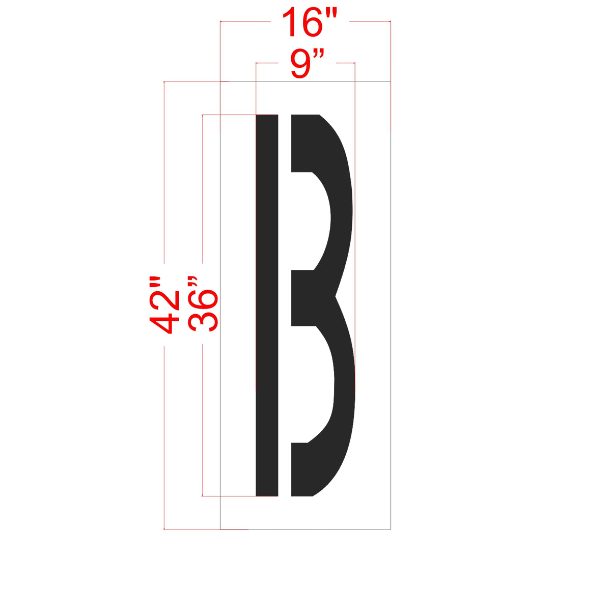 36" FAA Airport Stencil Kit