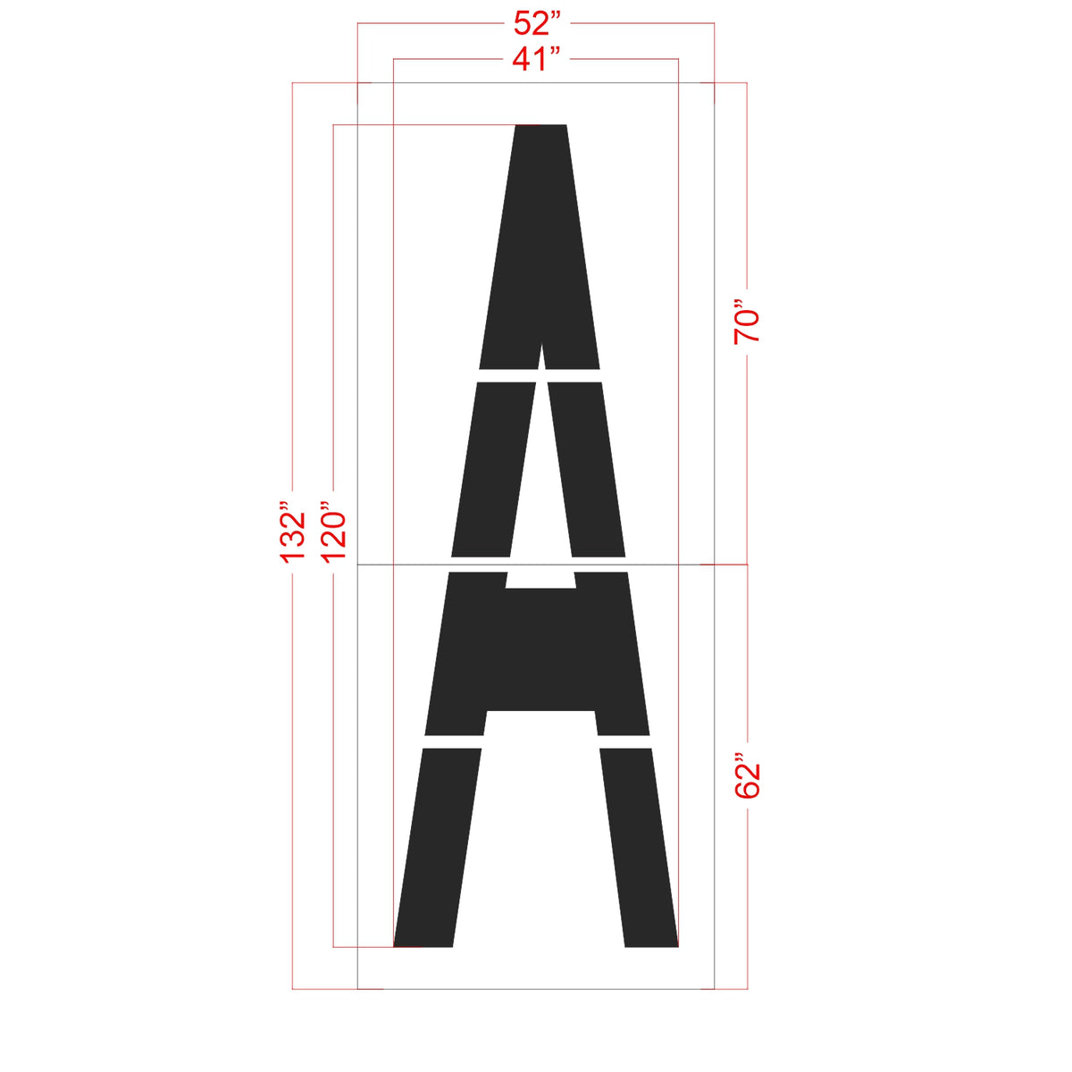 120" Wide FAA Airport Stencil Kit