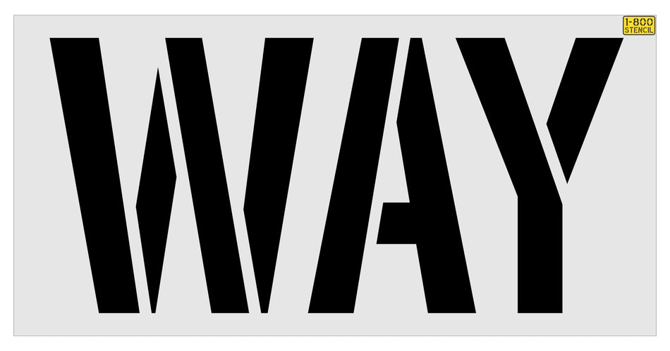 24" Walgreens WAY Stencil