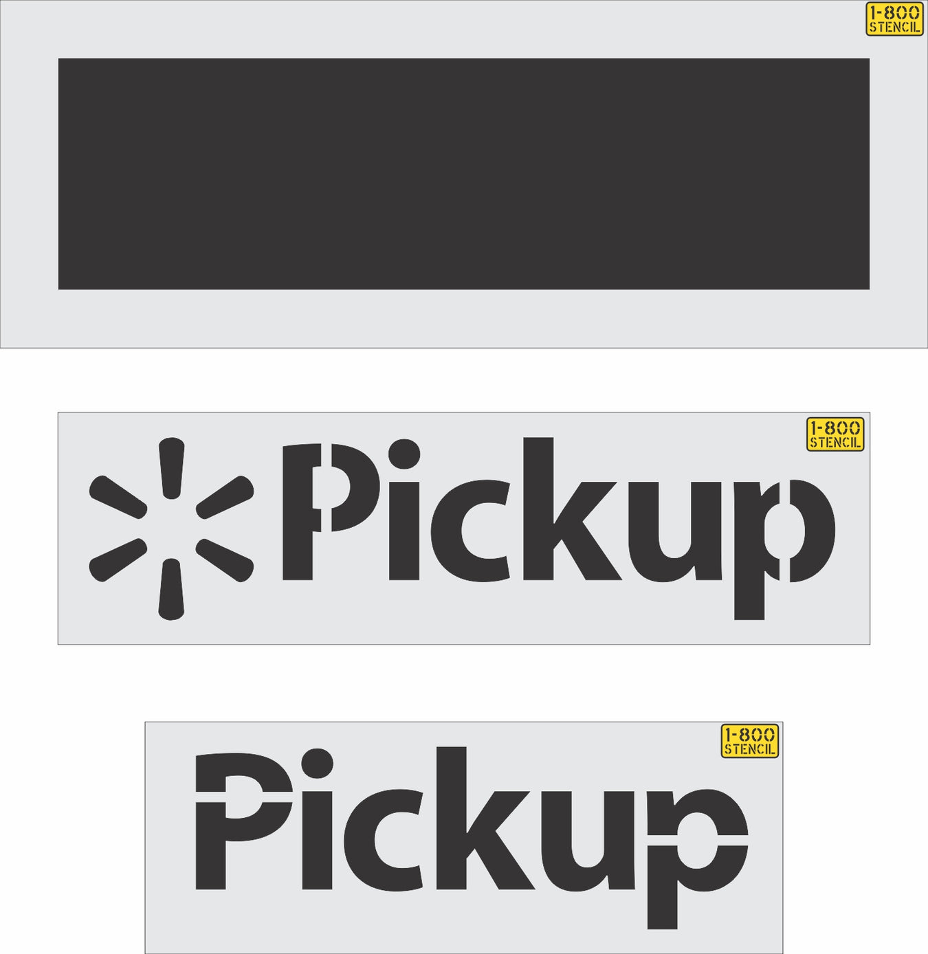 Retail Chain Wording Stencils