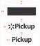 Walmart "Pickup" 24" x 84" (Current Spec) Stencil