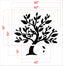 59"x60" Tree Stencil