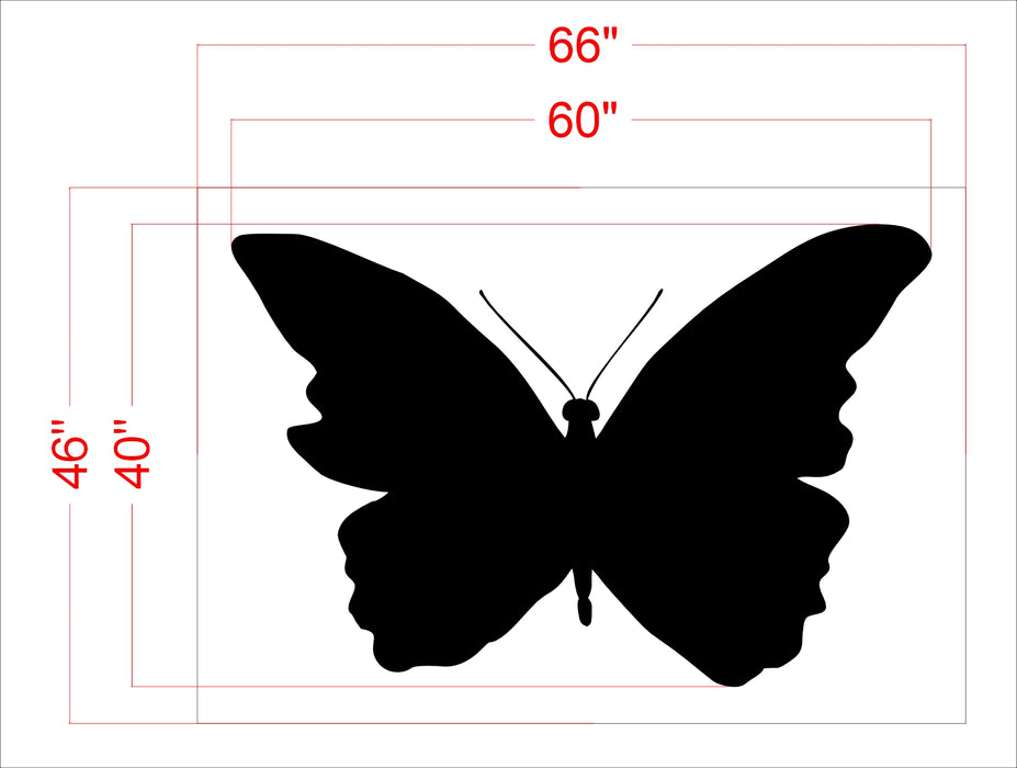 40"x60" Butterfly Stencil