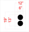 13"x6" Double Dot Alphabet Stencil