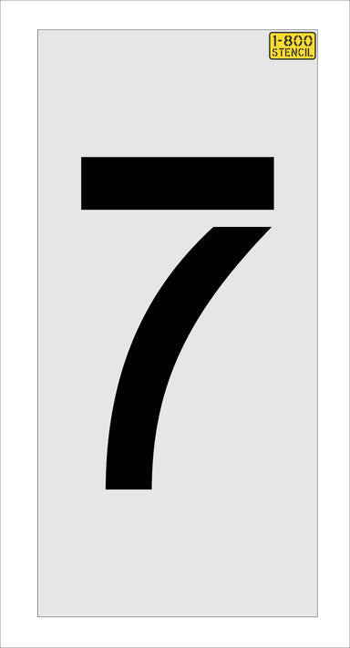 24" Amazon Number "7" Stencil