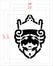 31" Burger King Head Logo Stencil