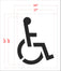 48" Chick-Fil-A Handicap Stencil