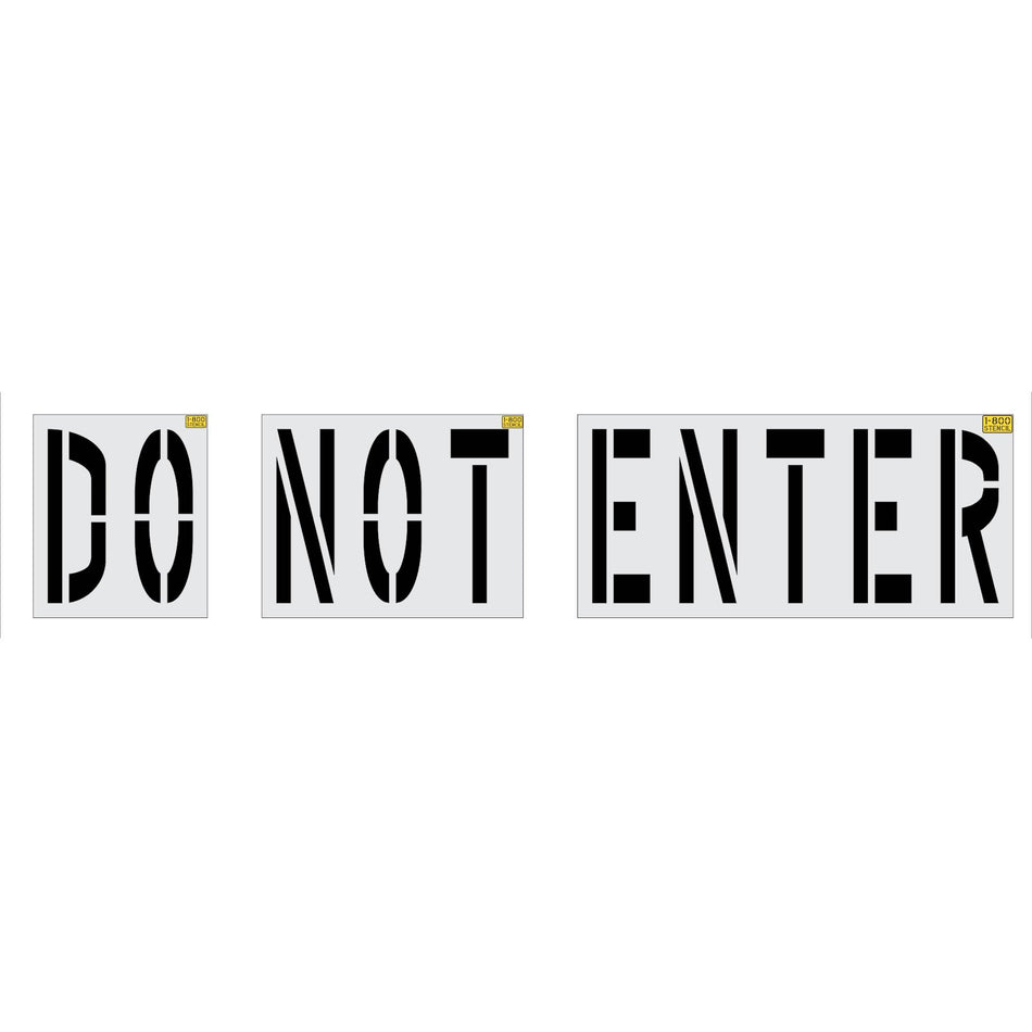 48 inch DO NOT ENTER stencil for Chase Bank drive-through and commercial pavement striping applications