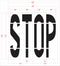 72" Home Depot STOP Stencil