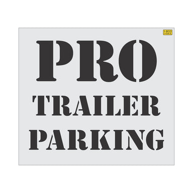 48" Home Depot Pro Trailer Parking Stencil