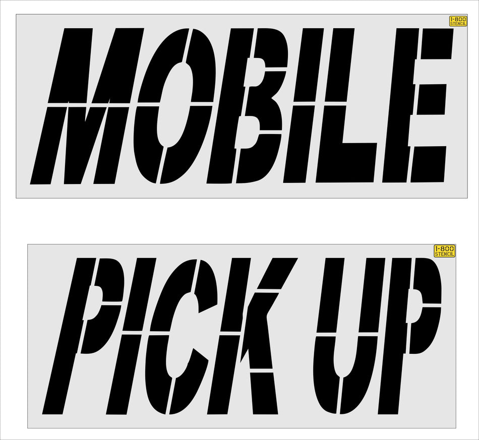 34" McDonalds MOBILE PICKUP Stencil