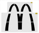 64" McDonalds Arch Stencil