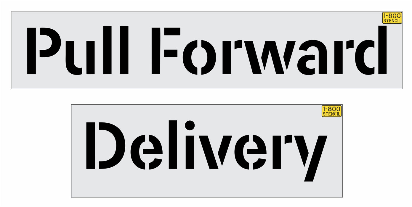 12" McDonalds Pull Forward Delivery Stencil