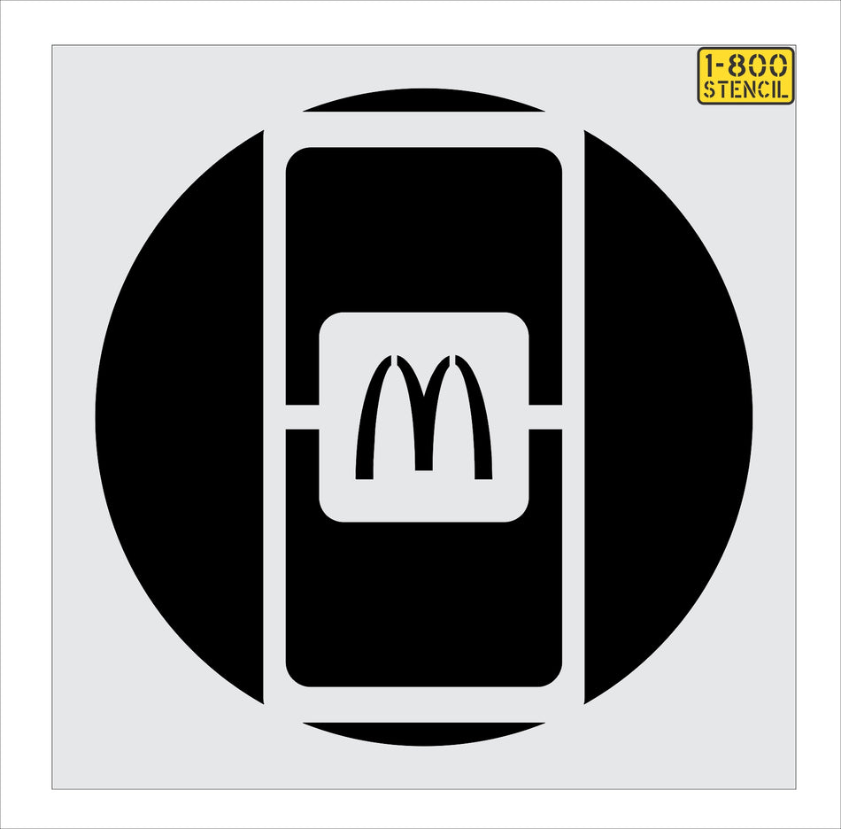 53" McDonalds Mobile Pickup Stencil