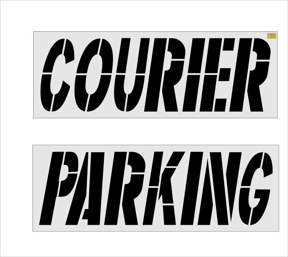 34" McDonalds COURIER PARKING Stencil