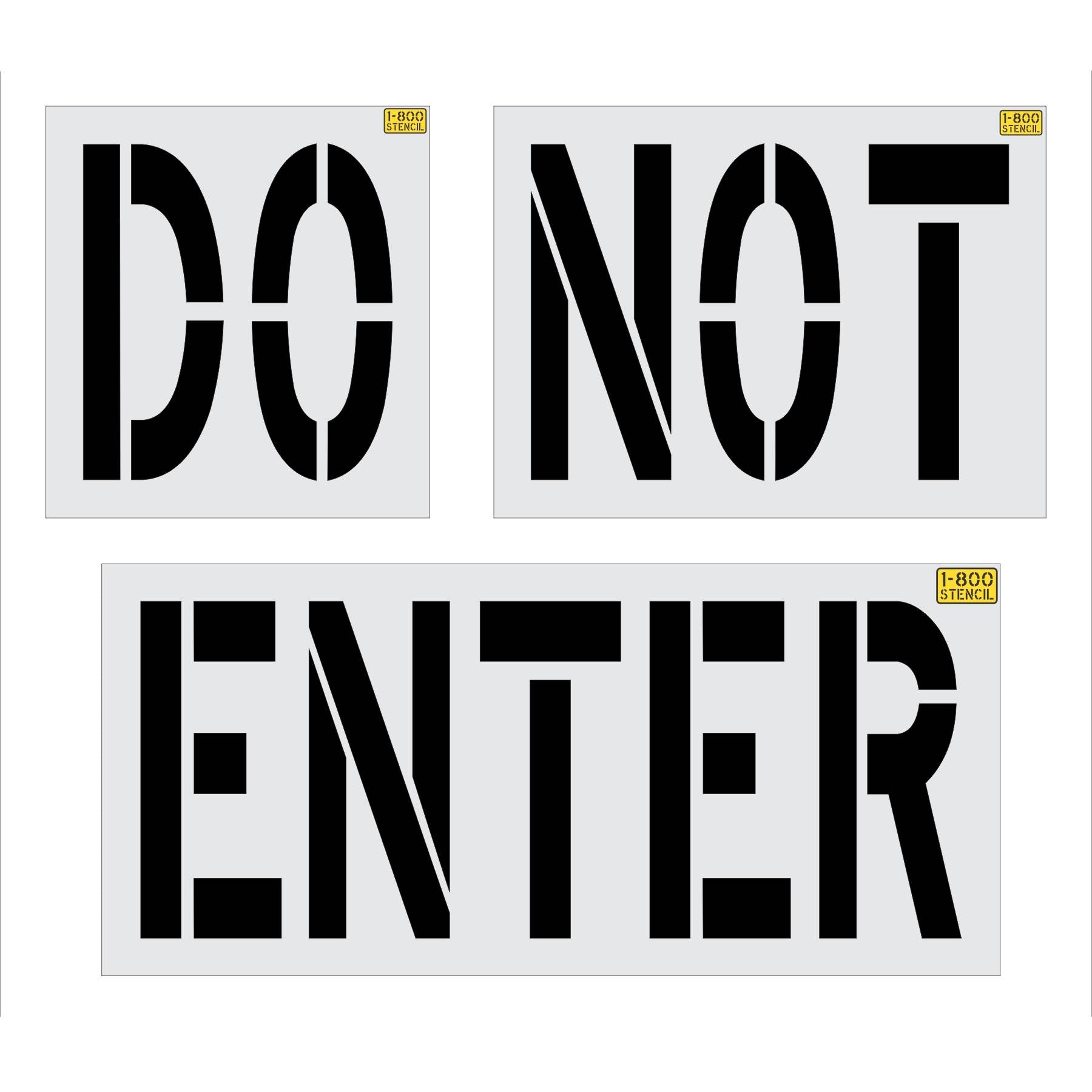36 inch Raising Cane’s DRIVE THRU stencil for drive-thru lane and parking lot pavement striping applications