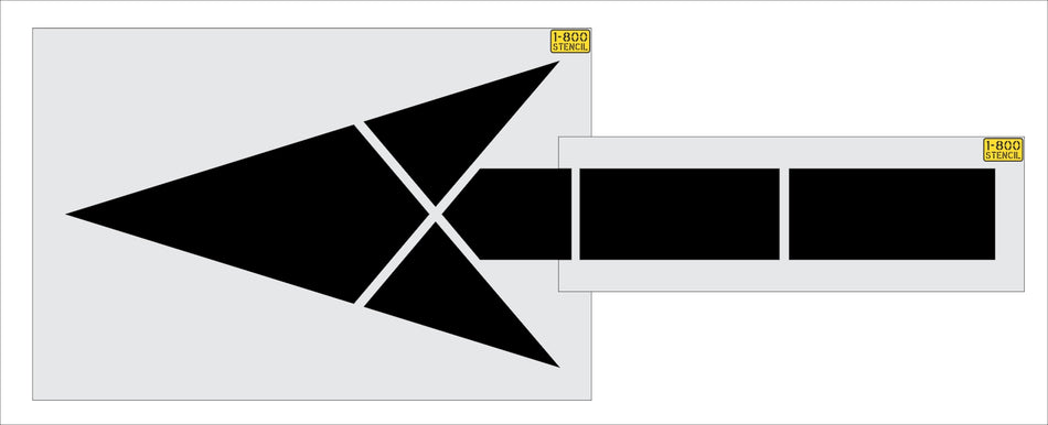 120" Sams Club Straight Arrow Stencil