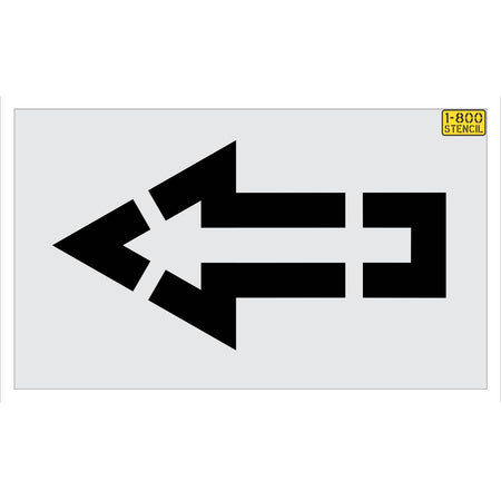 45" Sams Club Straight Arrow Stencil - High-quality stencil for pavement marking, durable and reusable