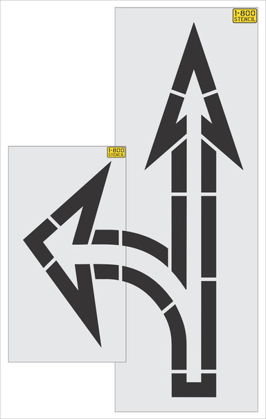 102" Sams Club Open Combo Arrow Stencil