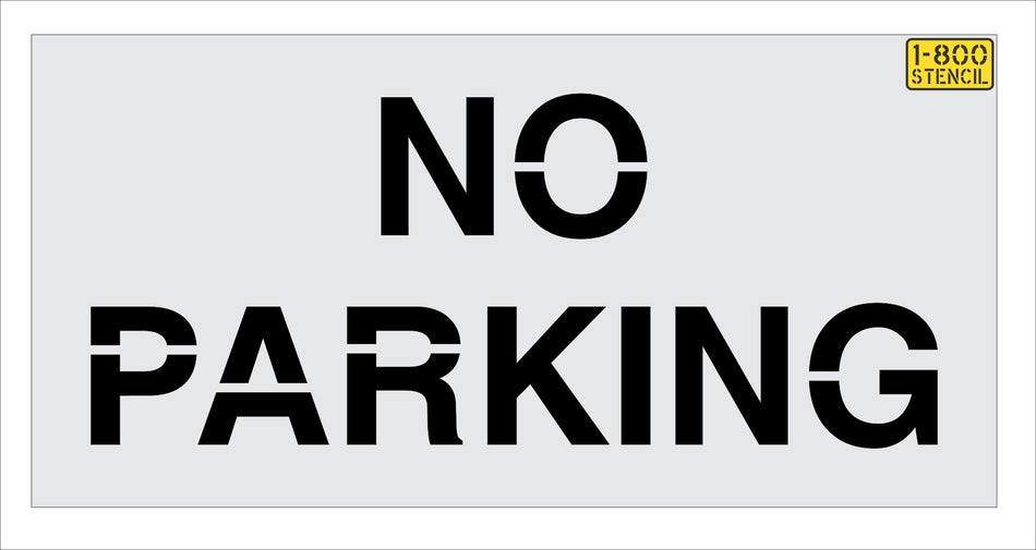 7" Target NO PARKING Stencil