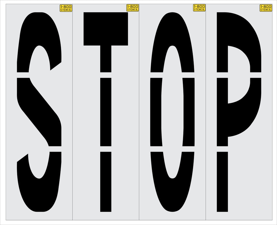 72" Walmart STOP Stencil