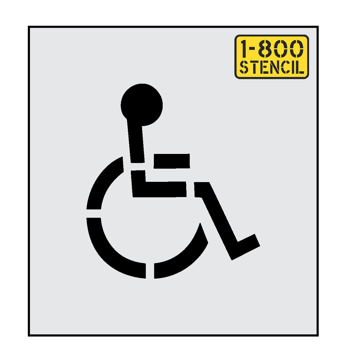 10" Handicap Stencil - 1-800-Stencil