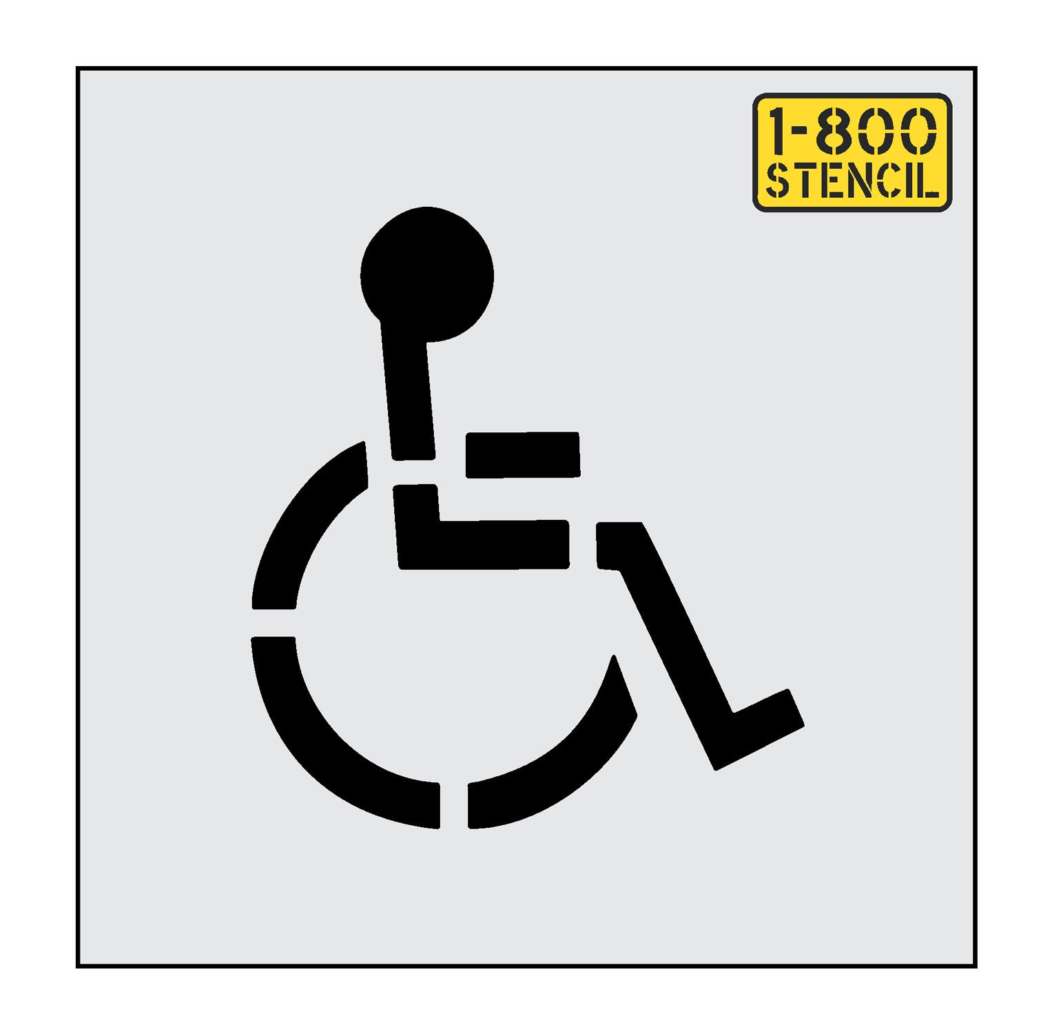 15" Handicap Stencil - 1-800-Stencil