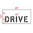 4" DRIVE Stencil