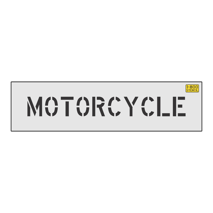 4" MOTORCYCLE Stencil