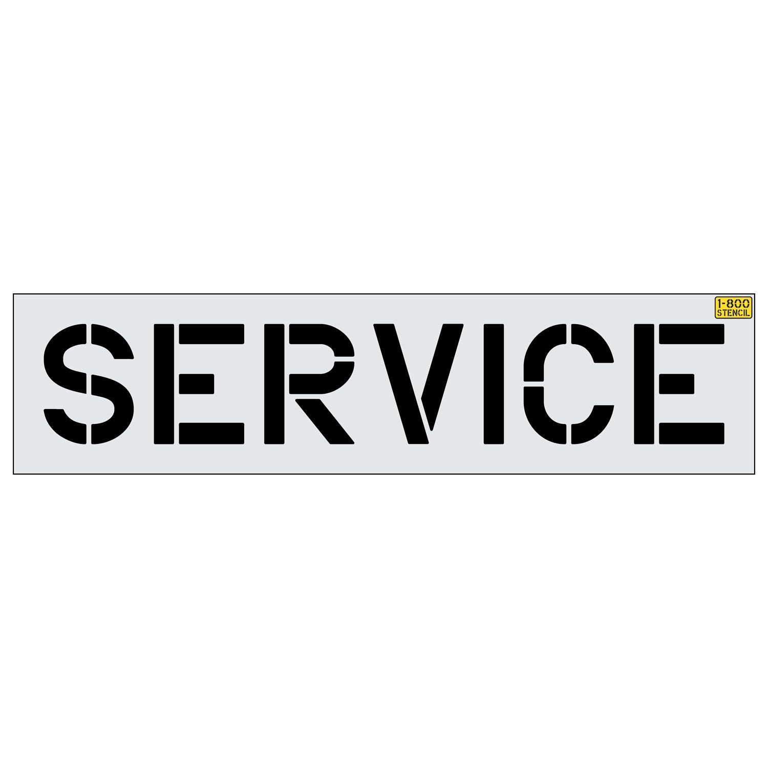 12 inch SERVICE stencil