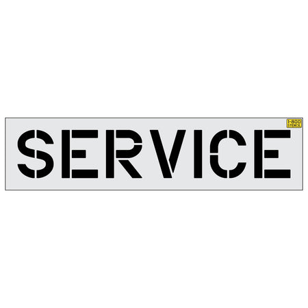 12 inch SERVICE stencil