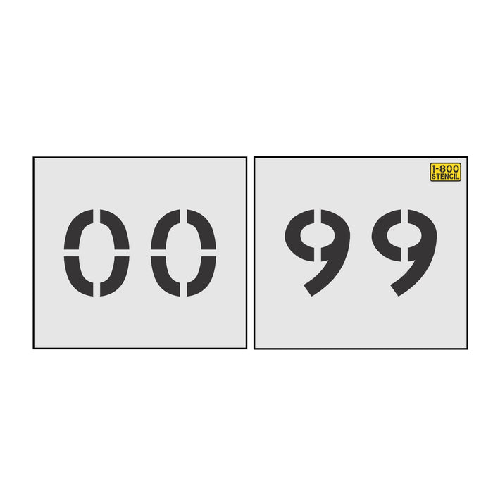 4" 2 Digit Number Kit Standard 00-99