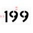 12" 3-Digit Number Kit (100-pc) 100-199, 200-299, etc