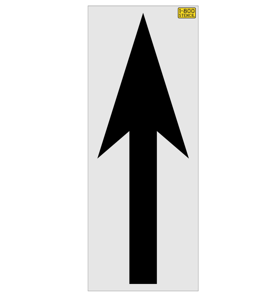 114" Alabama DOT Through Lane Straight Arrow Stencil