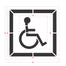 36" California DOT Handicap with Border Stencil