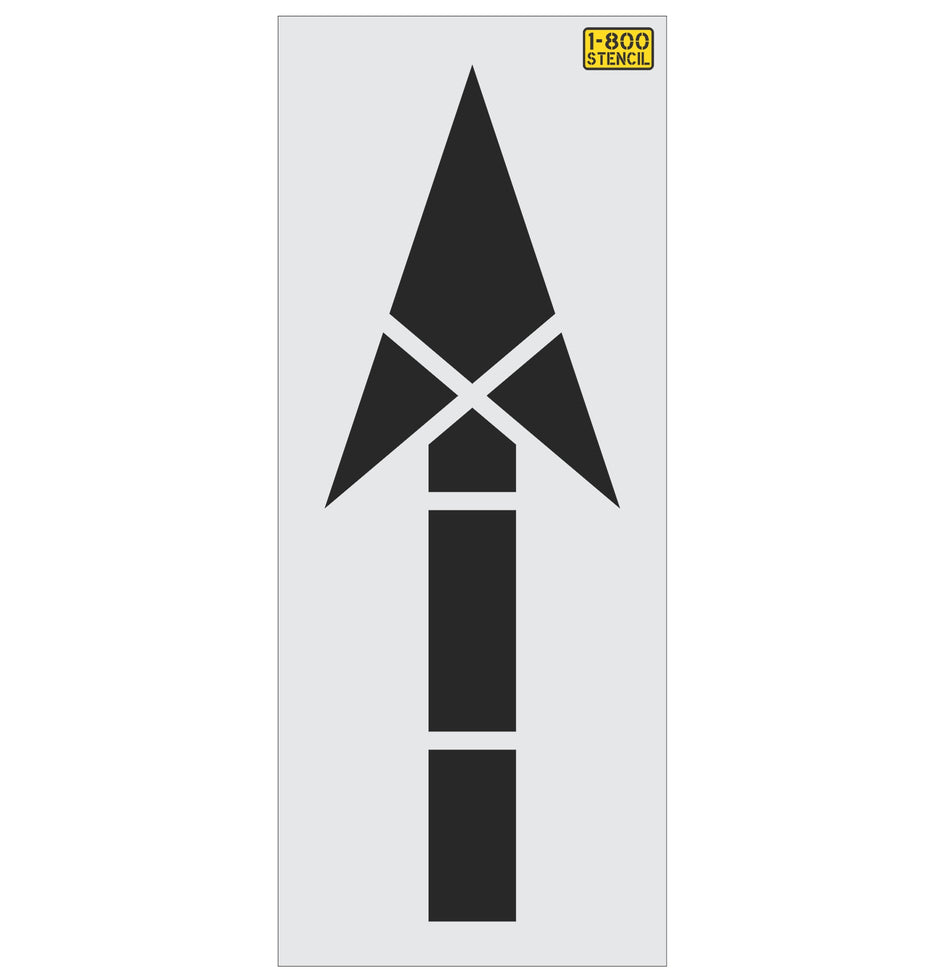 60" California DOT Straight Arrow Stencil