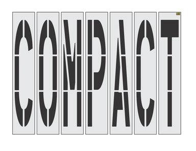 96" California DOT COMPACT Wording Stencil