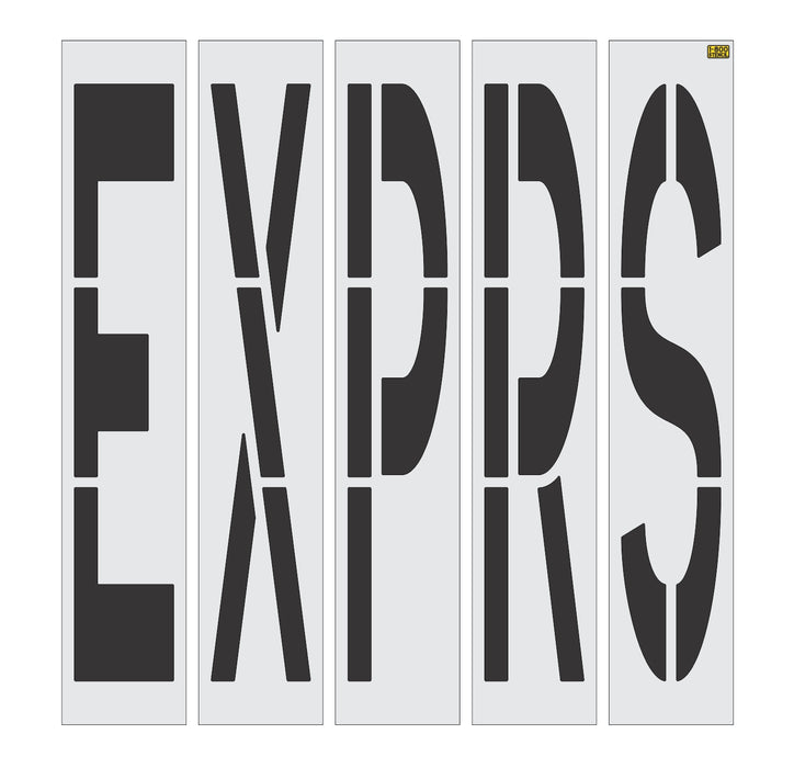 96" California DOT EXPRS Wording Stencil