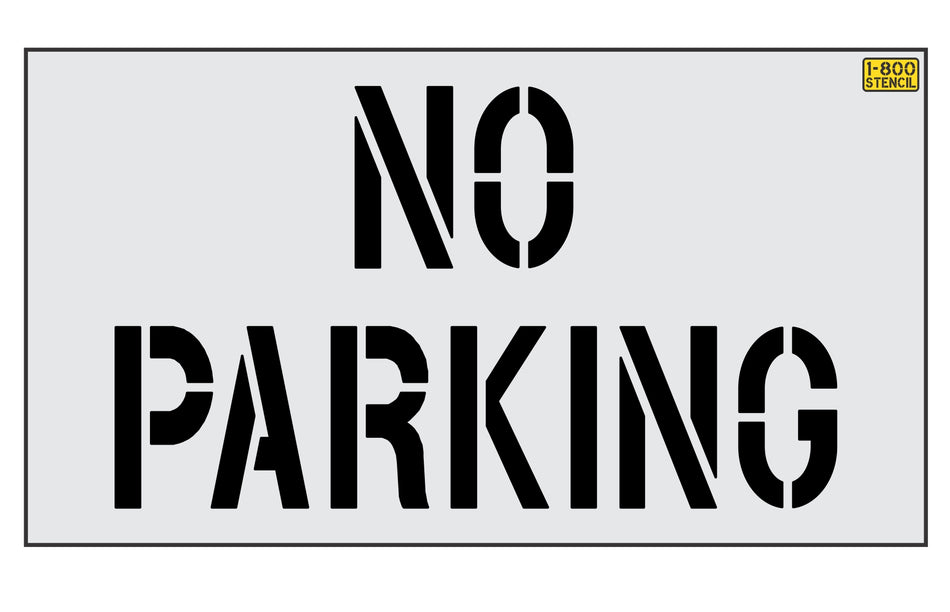 28" California DOT NO PARKING Stencil